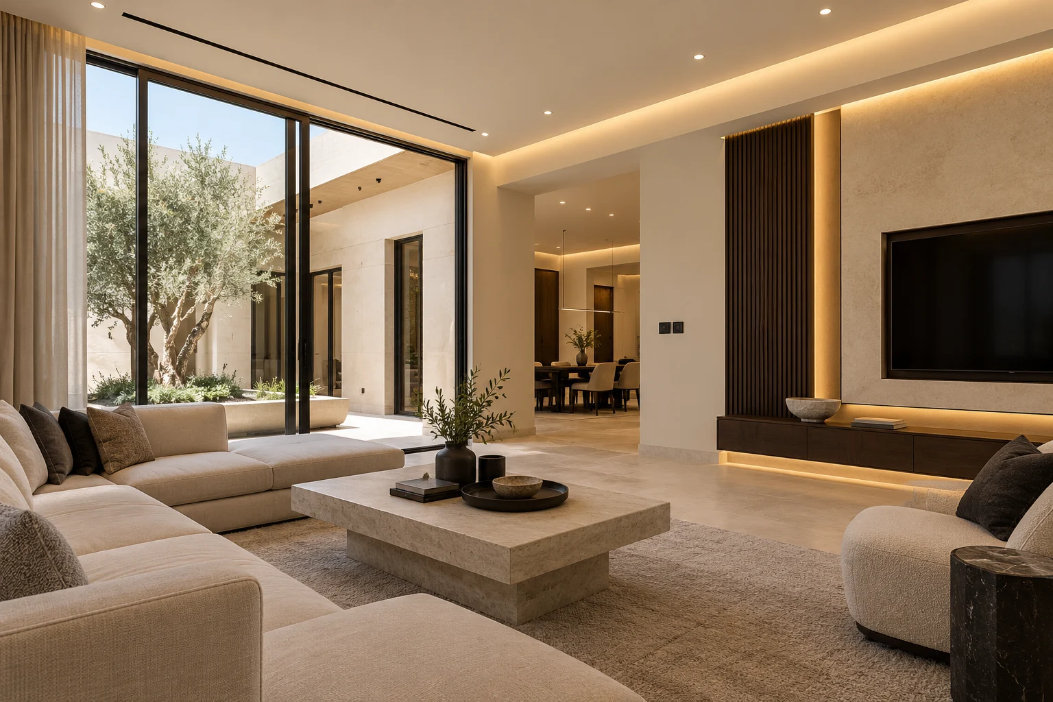 تصور لإنارة وتشطيبات كهربائية سكنية
